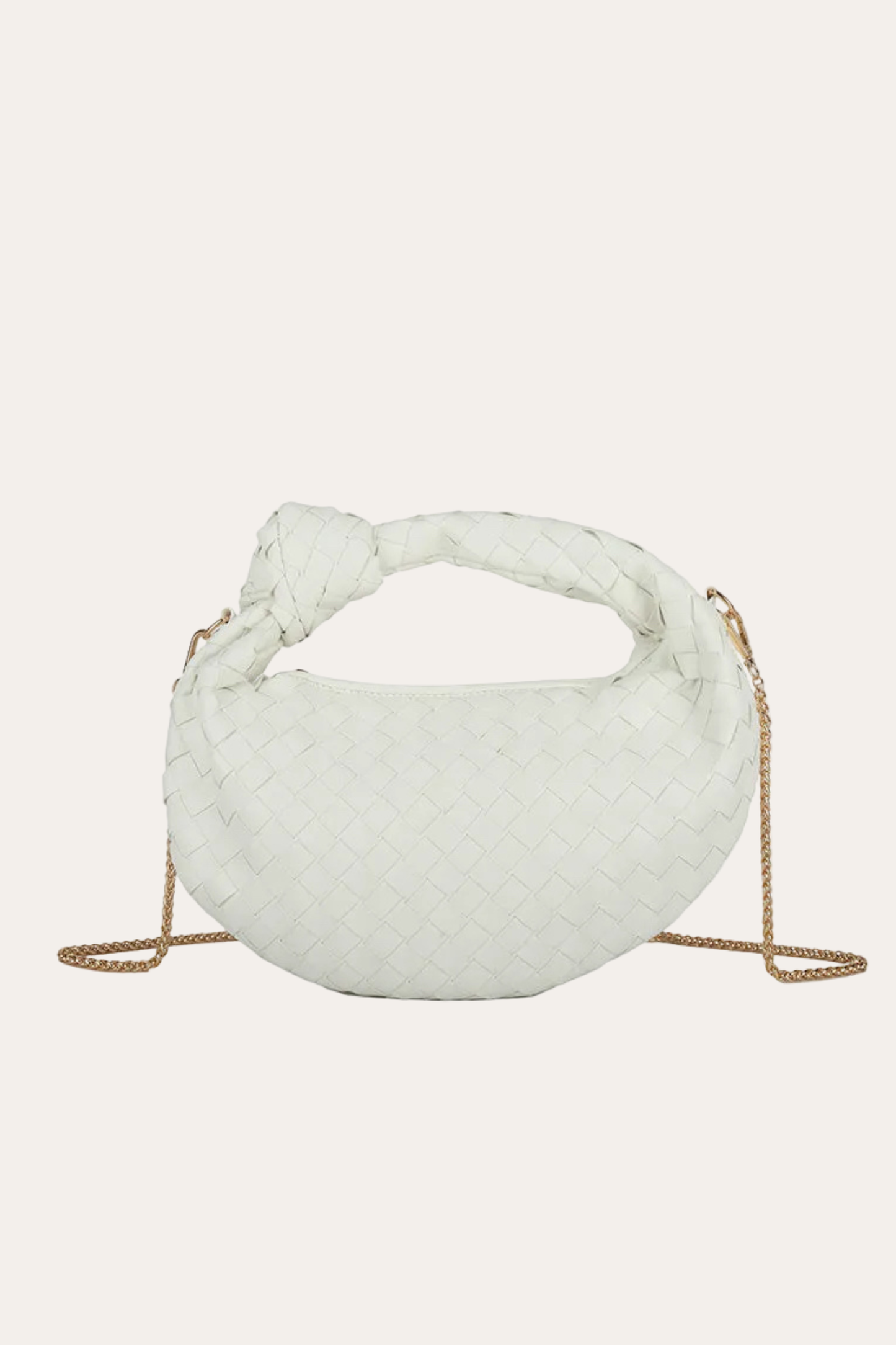 Knotted Bag - White