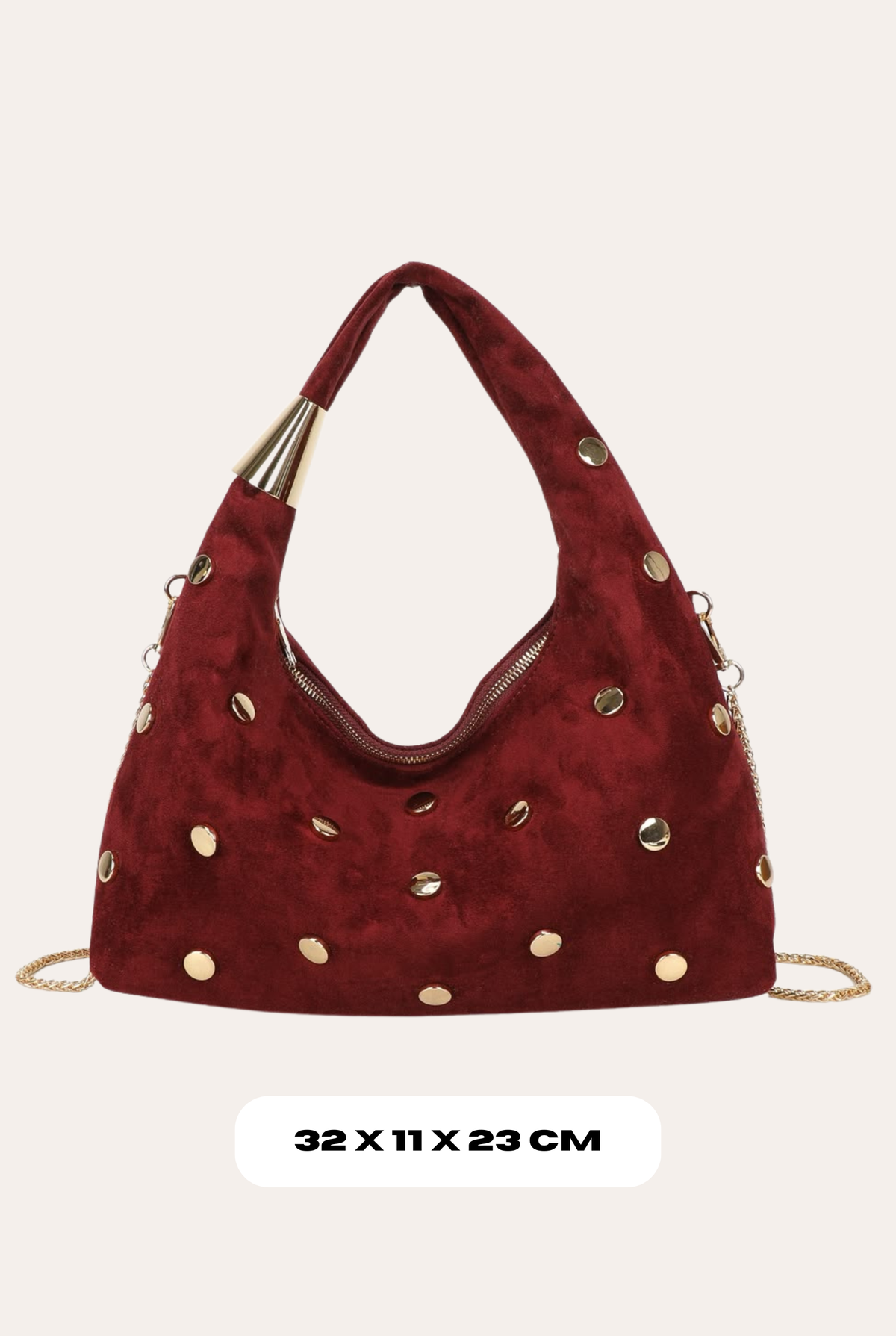 Studded Bag - Red