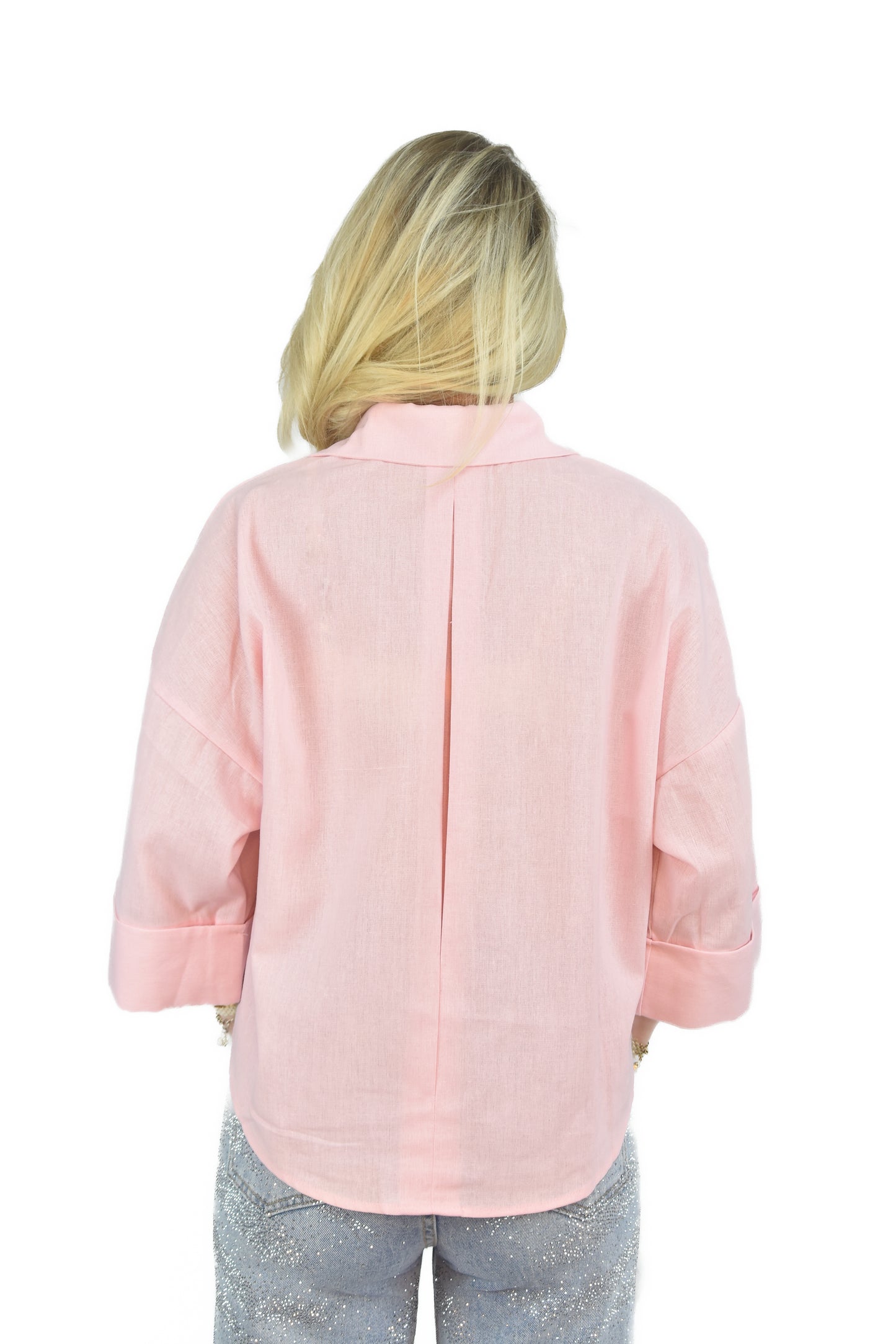 Tess Linnen Blouse Pink