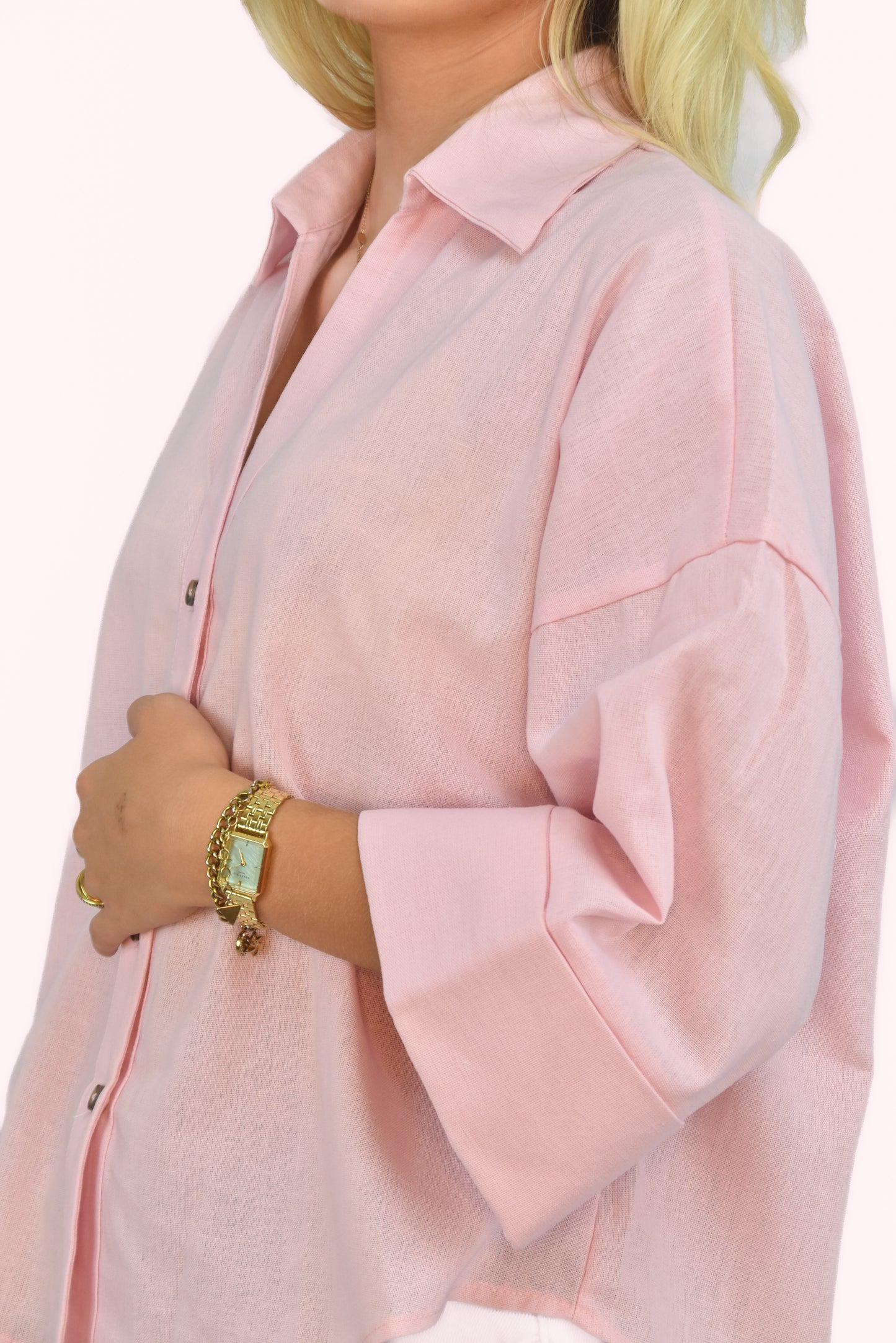 Tess Linnen Blouse Pink