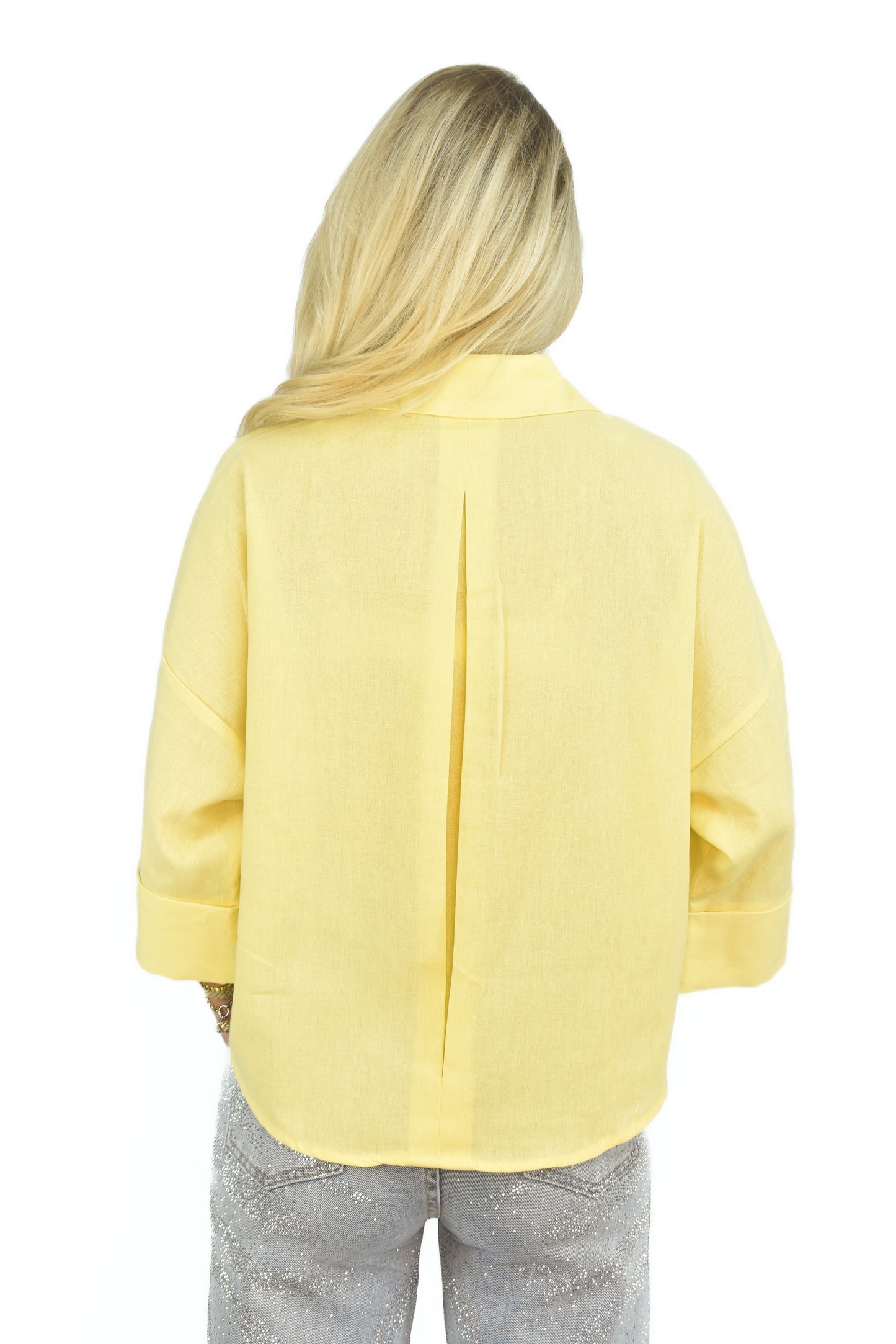 Tess Linnen Blouse Yellow