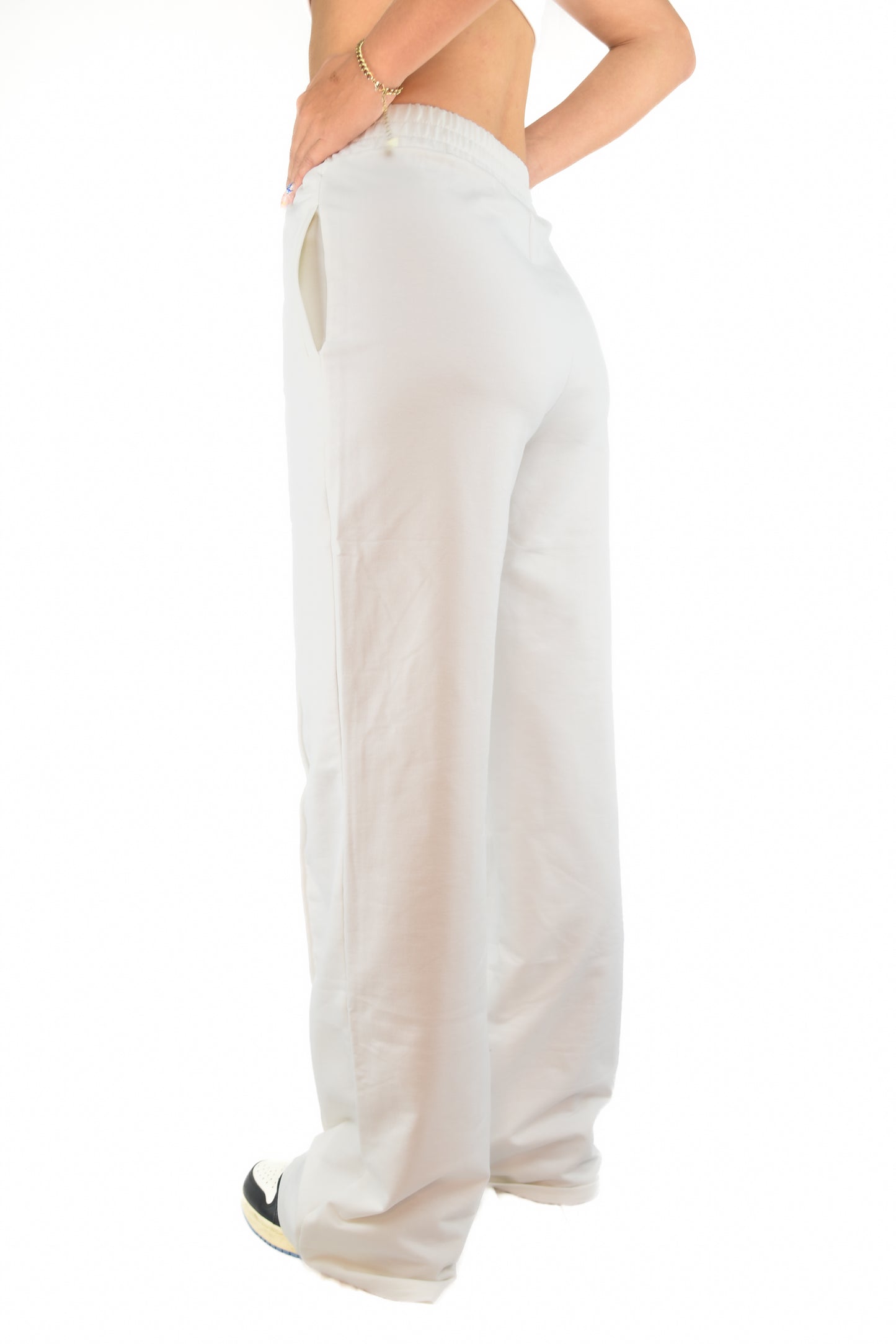 Straight Jogging Pants - White