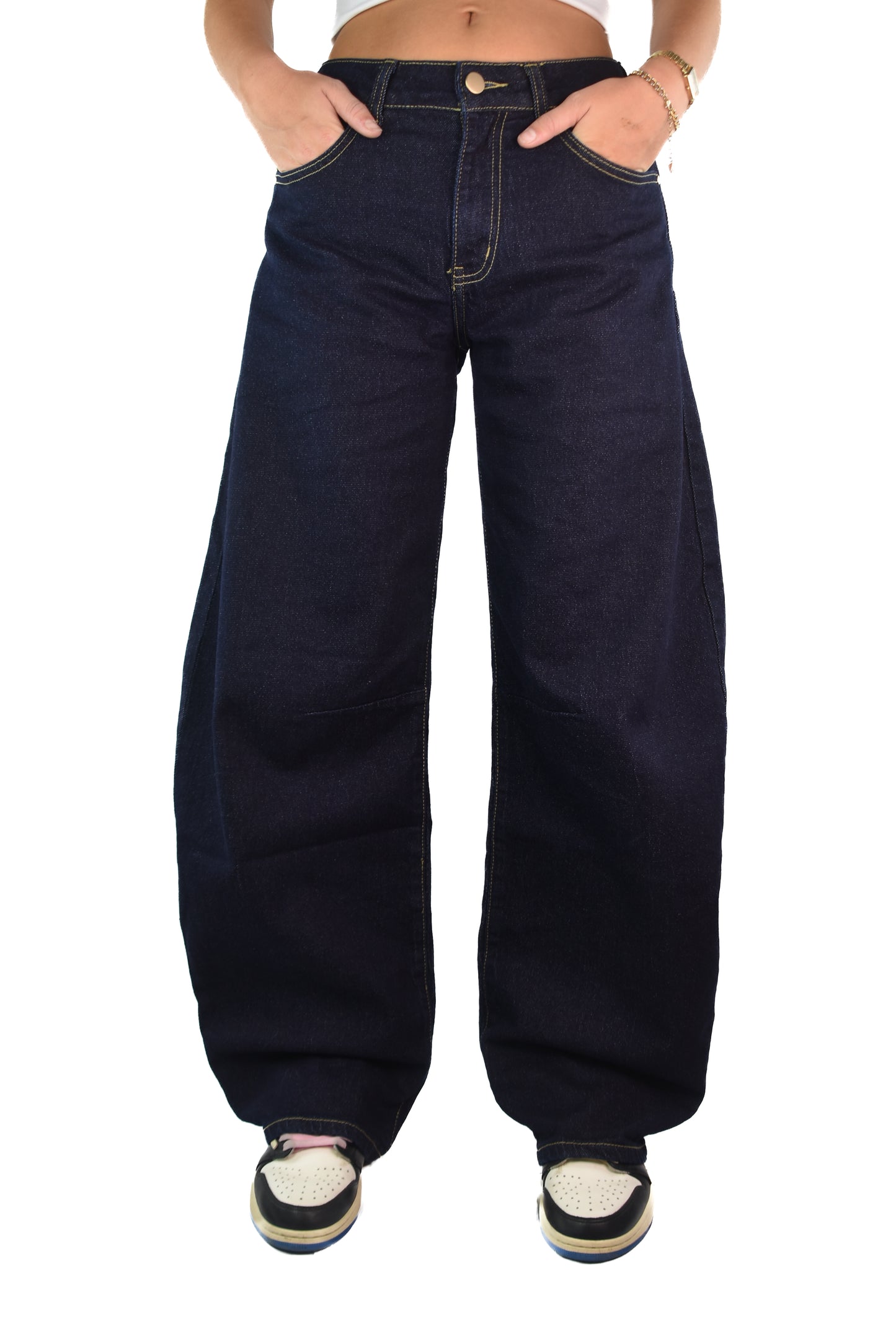Balloon Jeans - Dark Blue