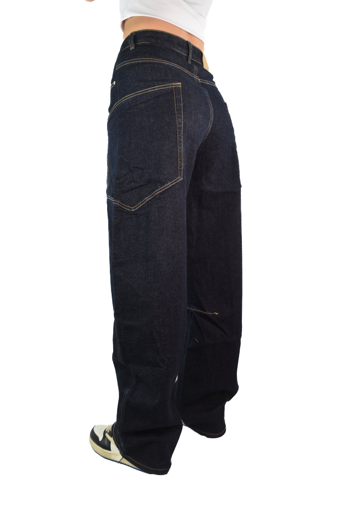 Sage Balloon Jeans - Dark Blue