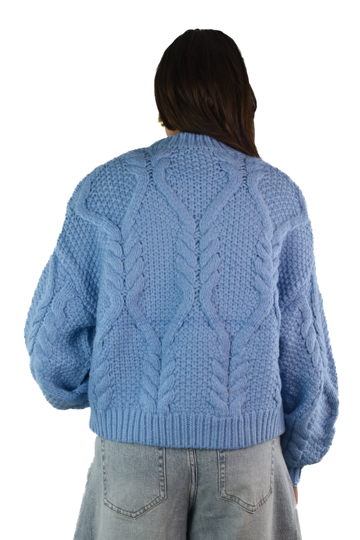 Dreamy Knitted Sweater - Blue