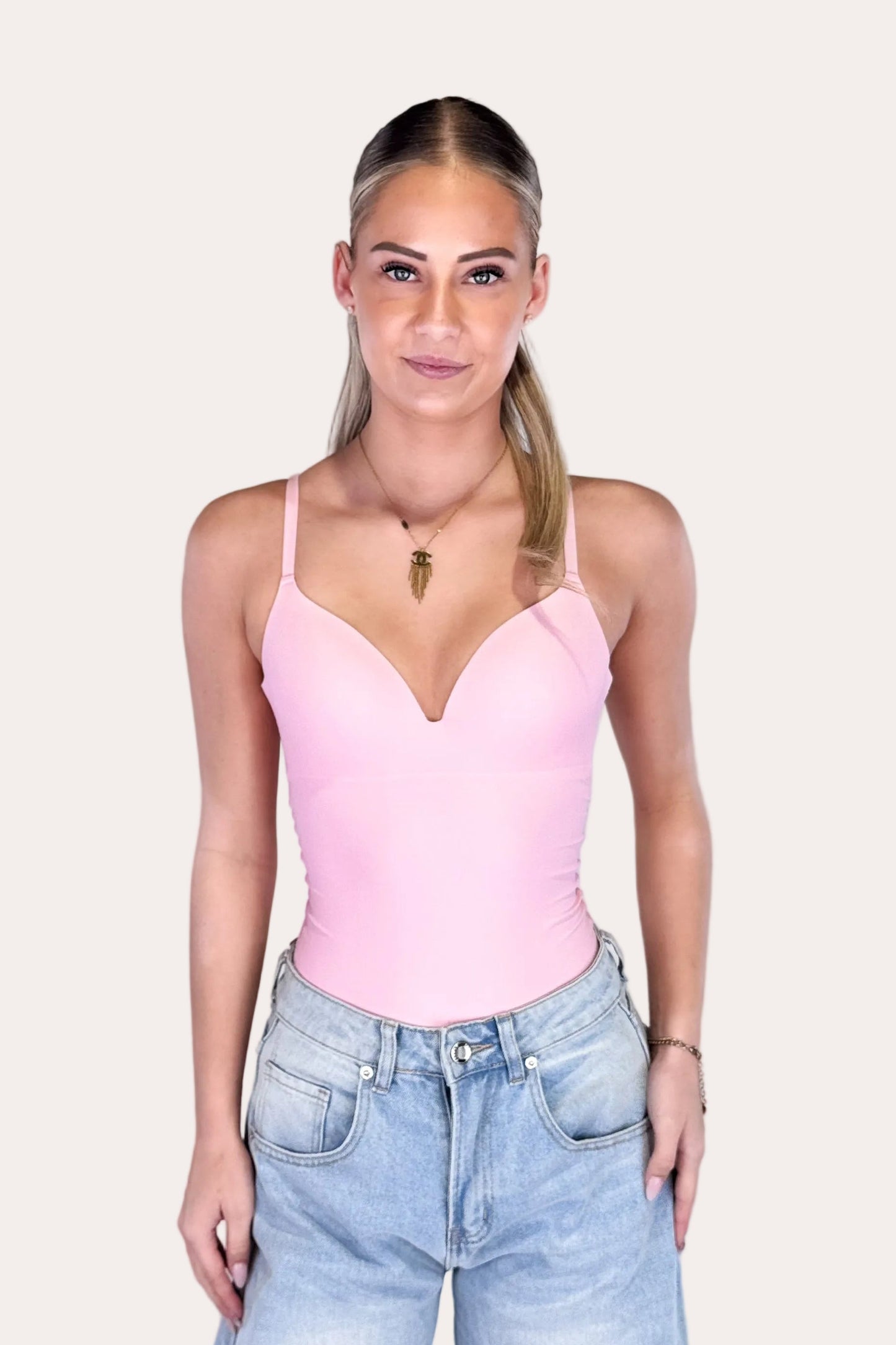 V-neck Body - Bubblegum