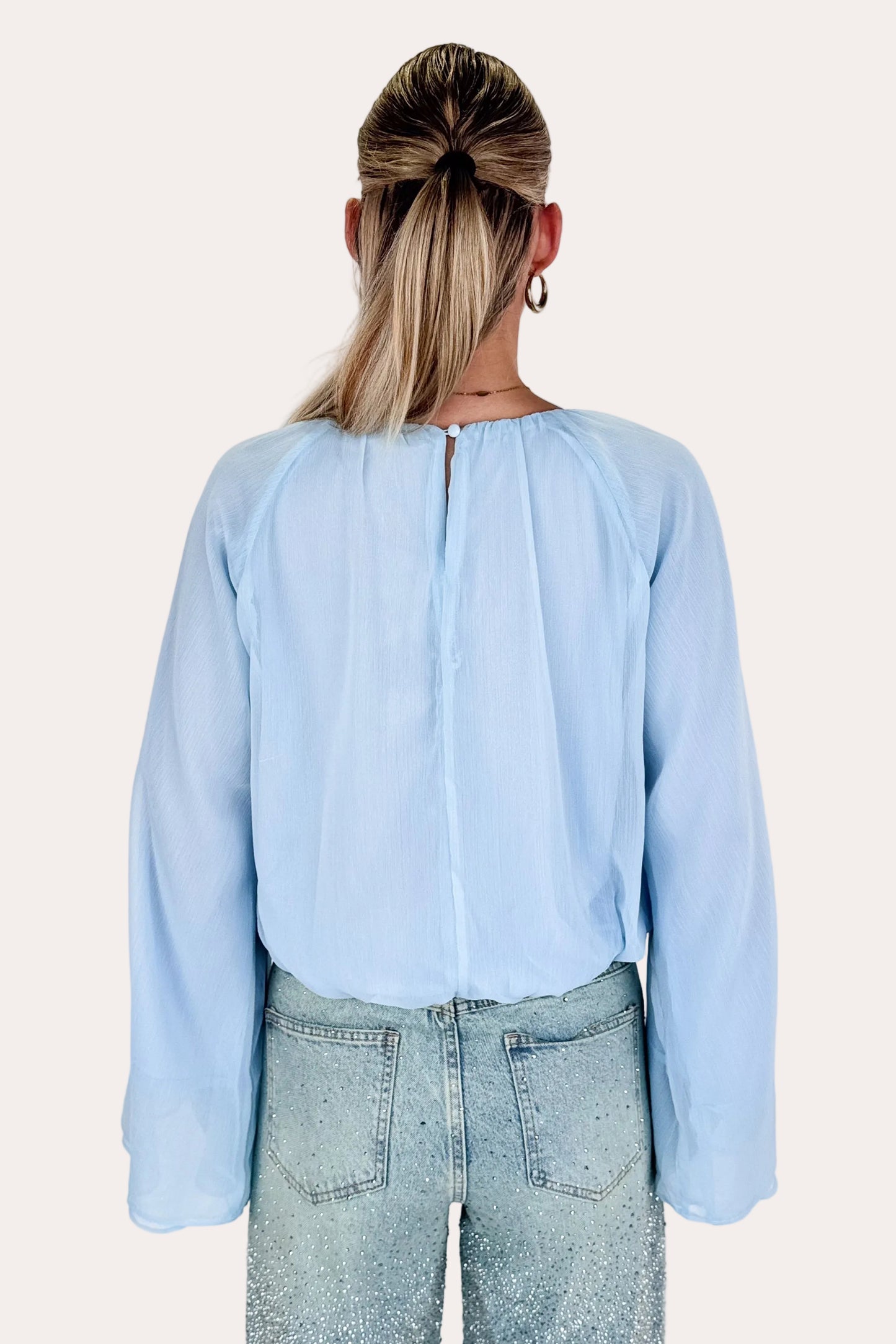 Flowy Longsleeve - Sky Blue