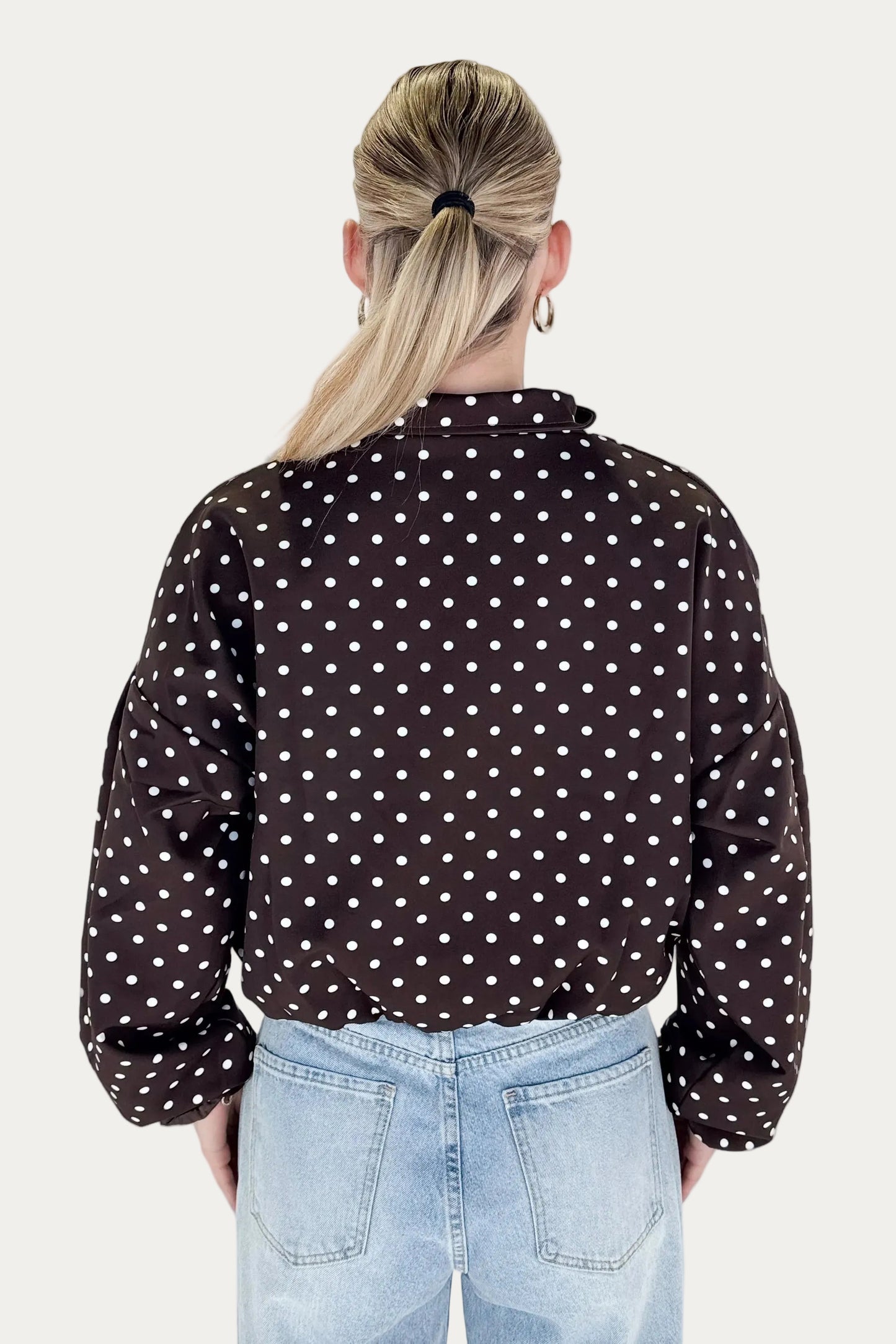 Polka Jacket - Brown