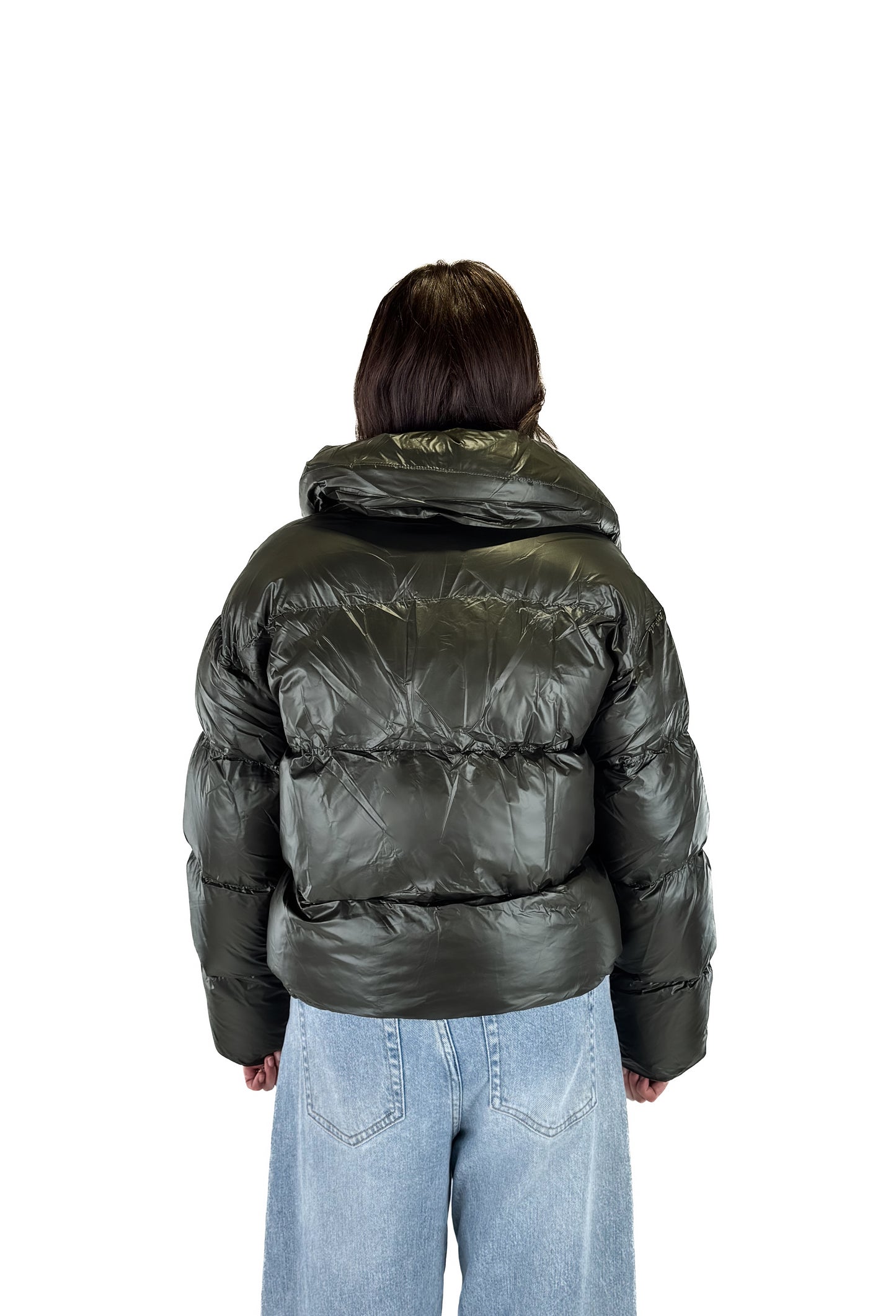 Shine Puffer Jacket - Green