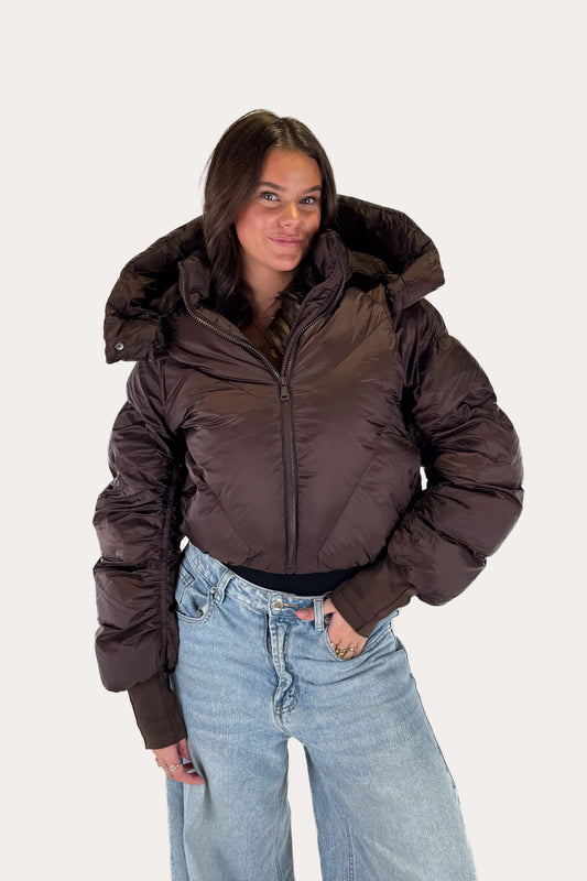 Cloud Puffer Jacket - Brown