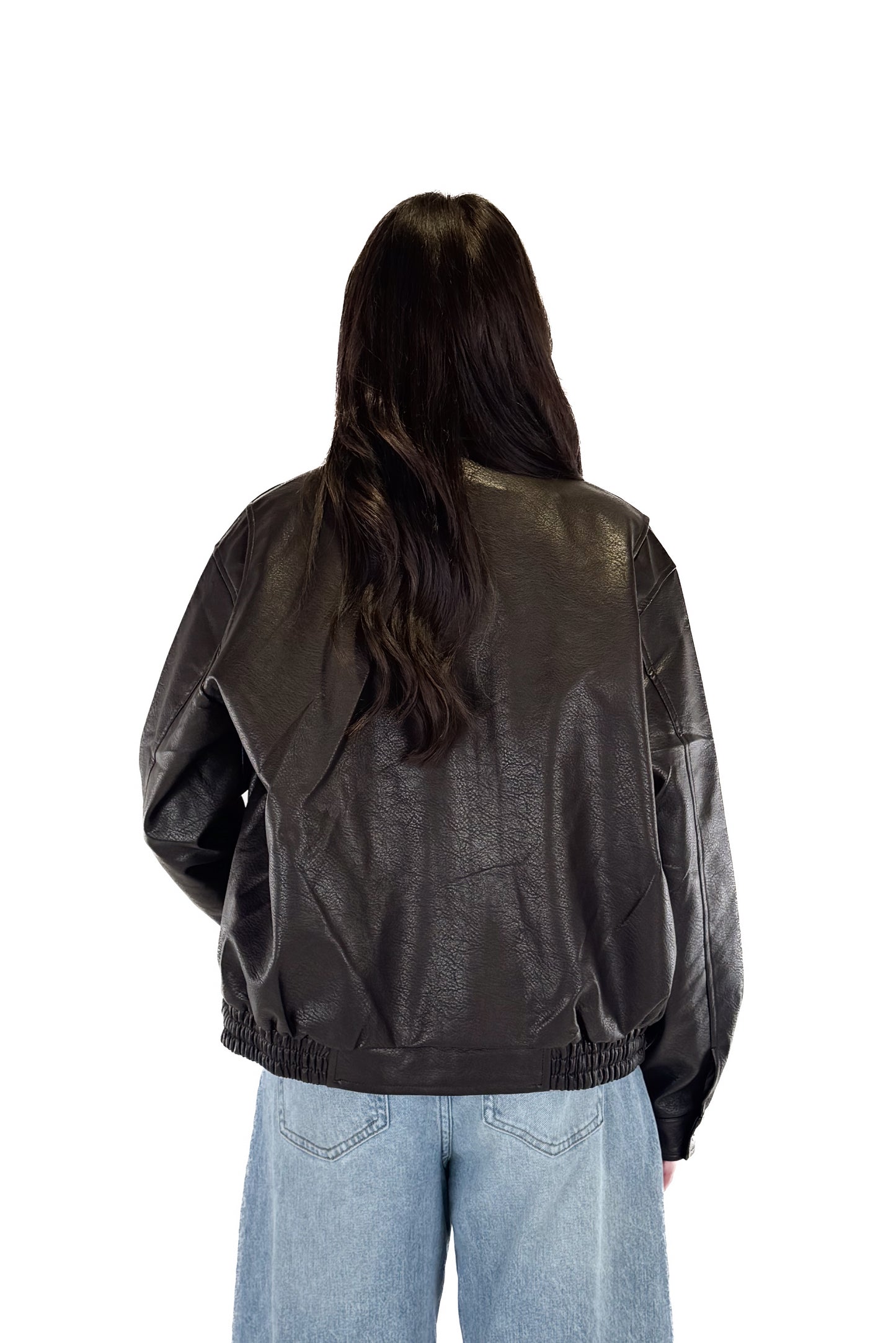Essential Leather Jacket - Brown