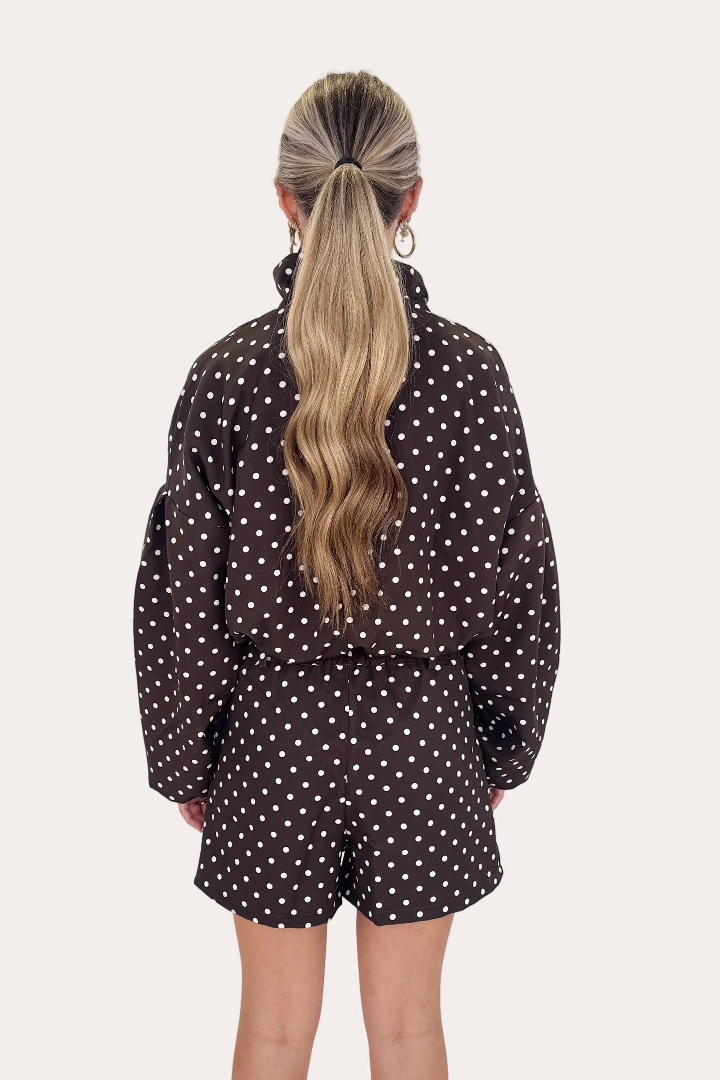 Polka Shorts - Brown