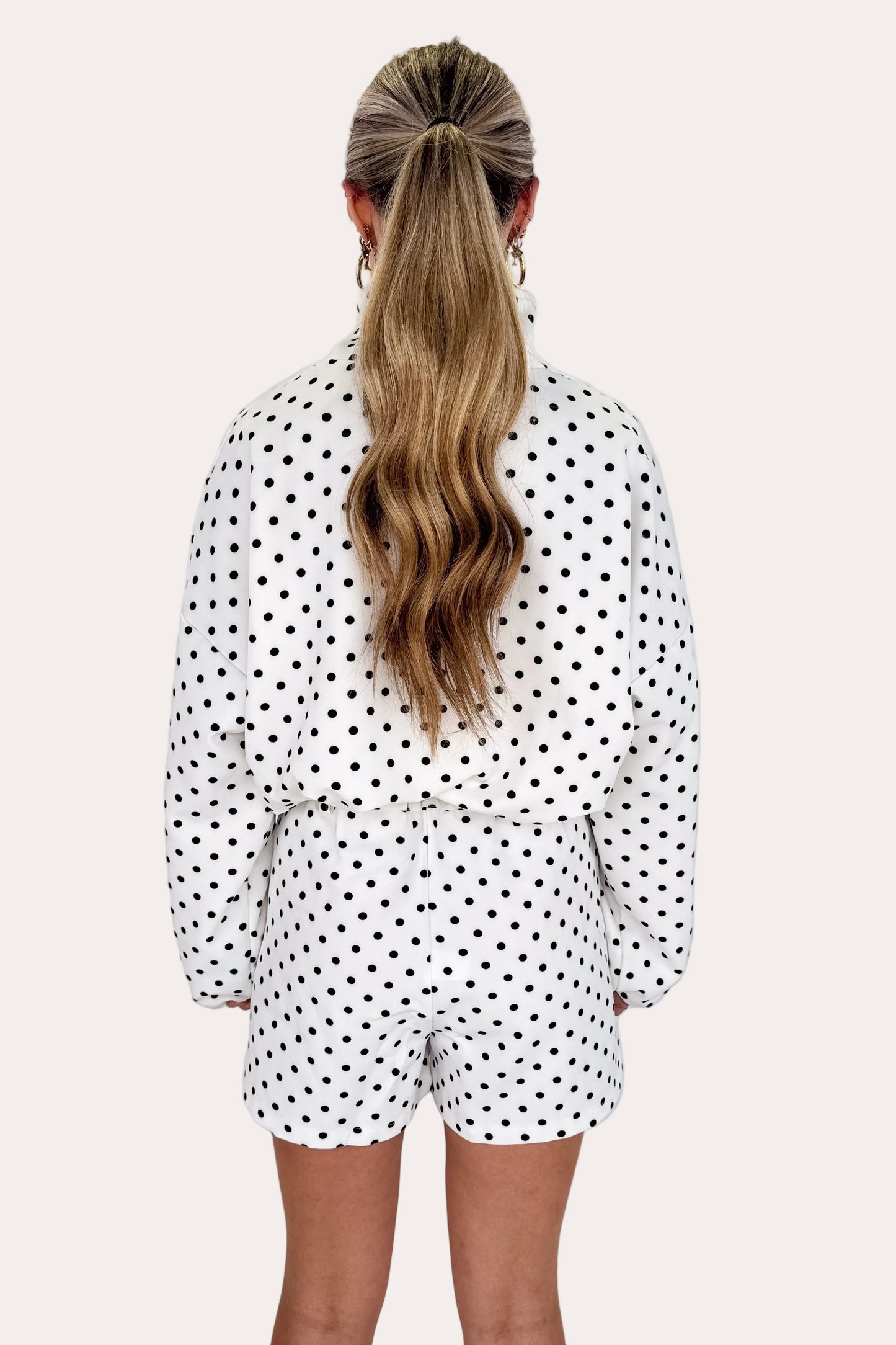 Polka Shorts - White