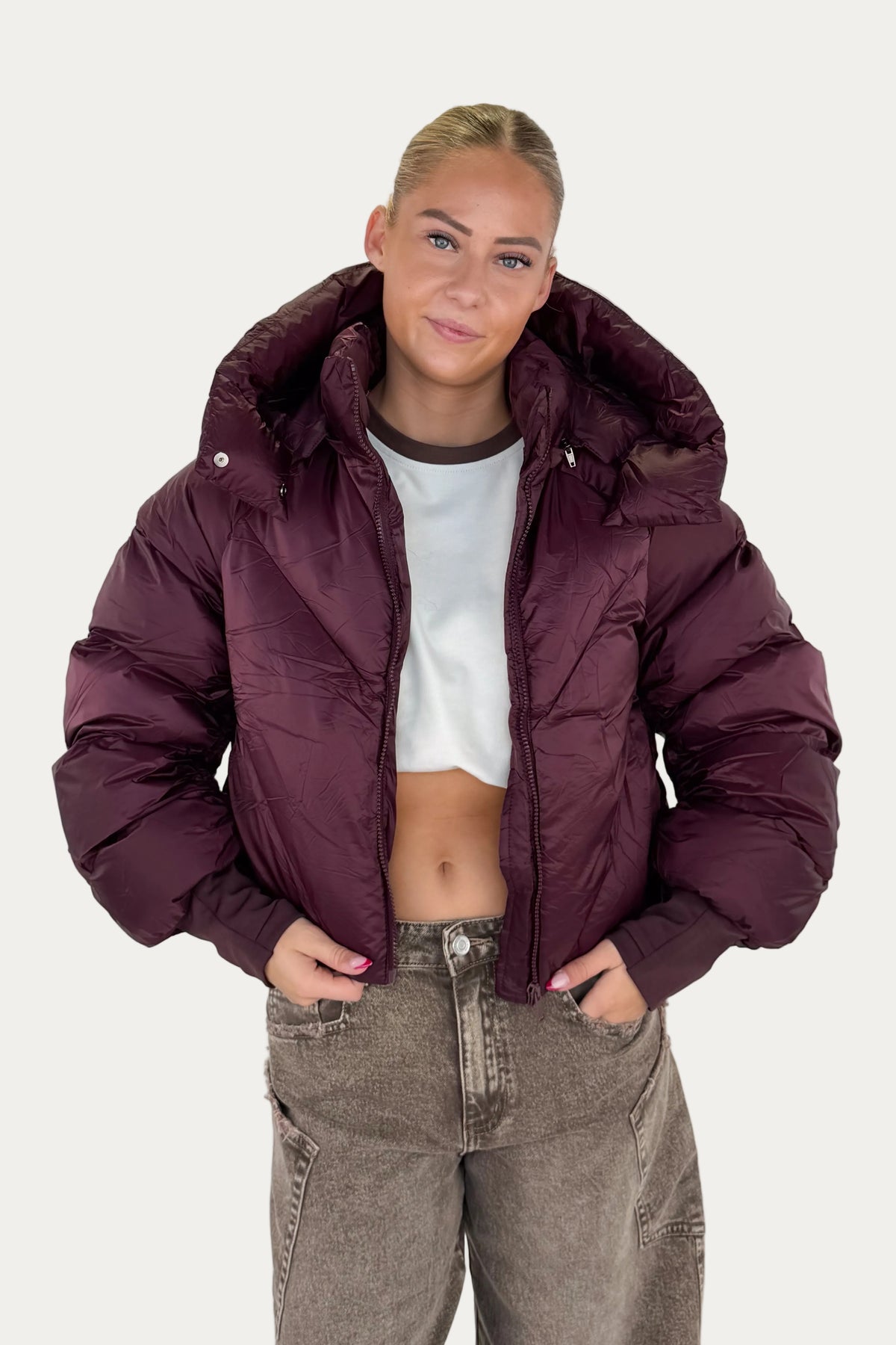 Cloud Puffer Jacket - Bordeaux