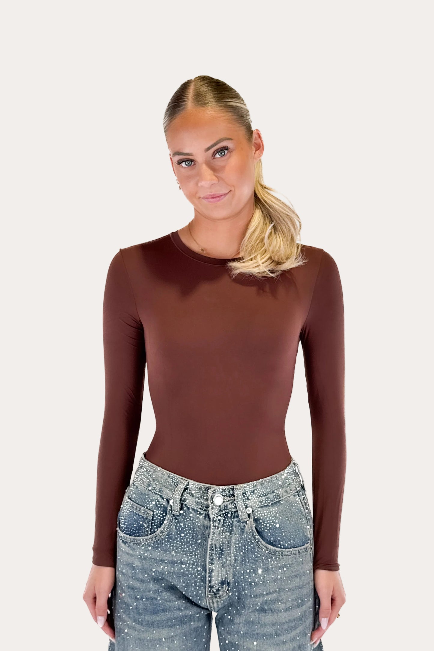 Long Sleeve Body - Brown