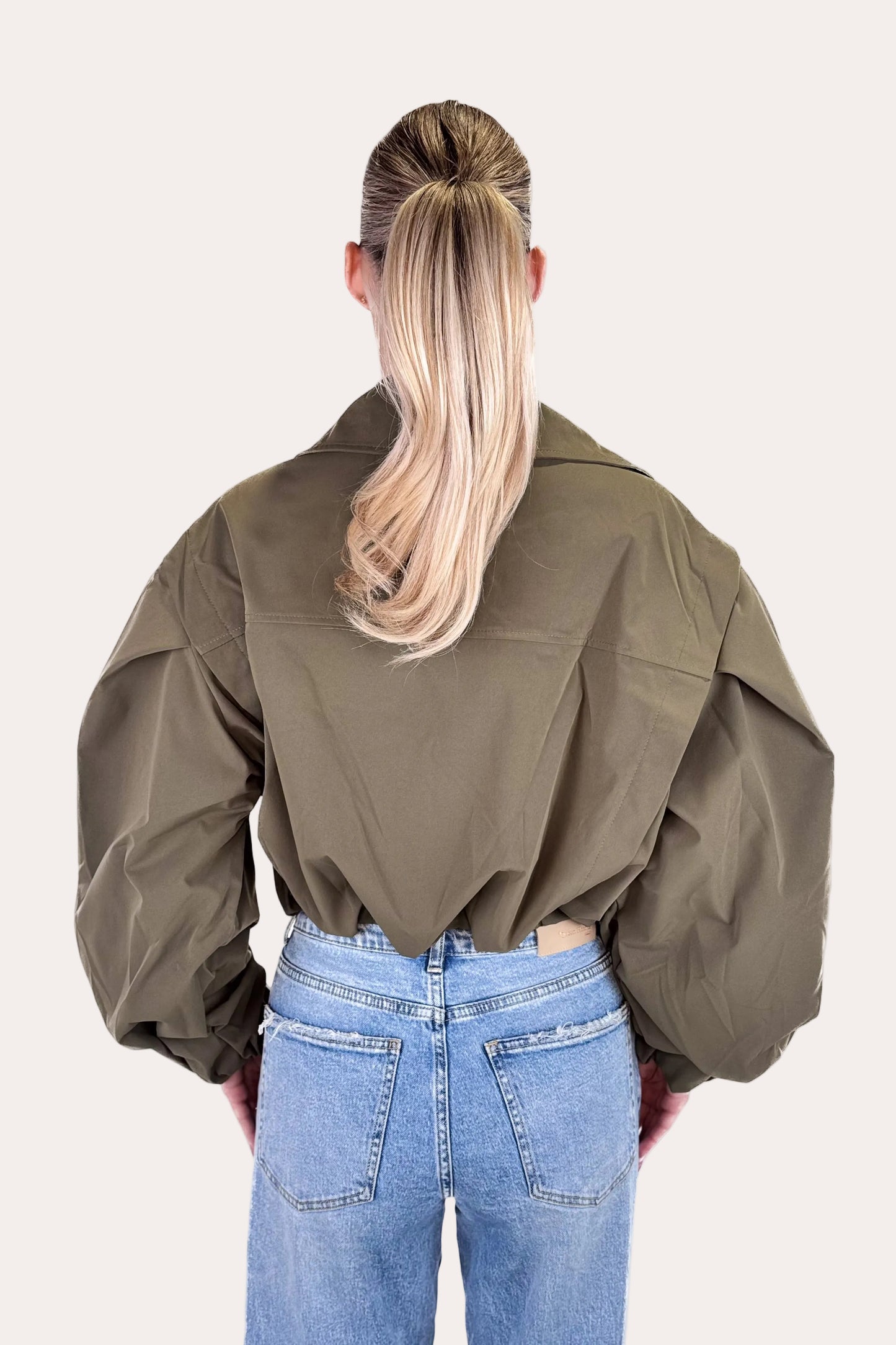 Bomber Trench Coat - Green