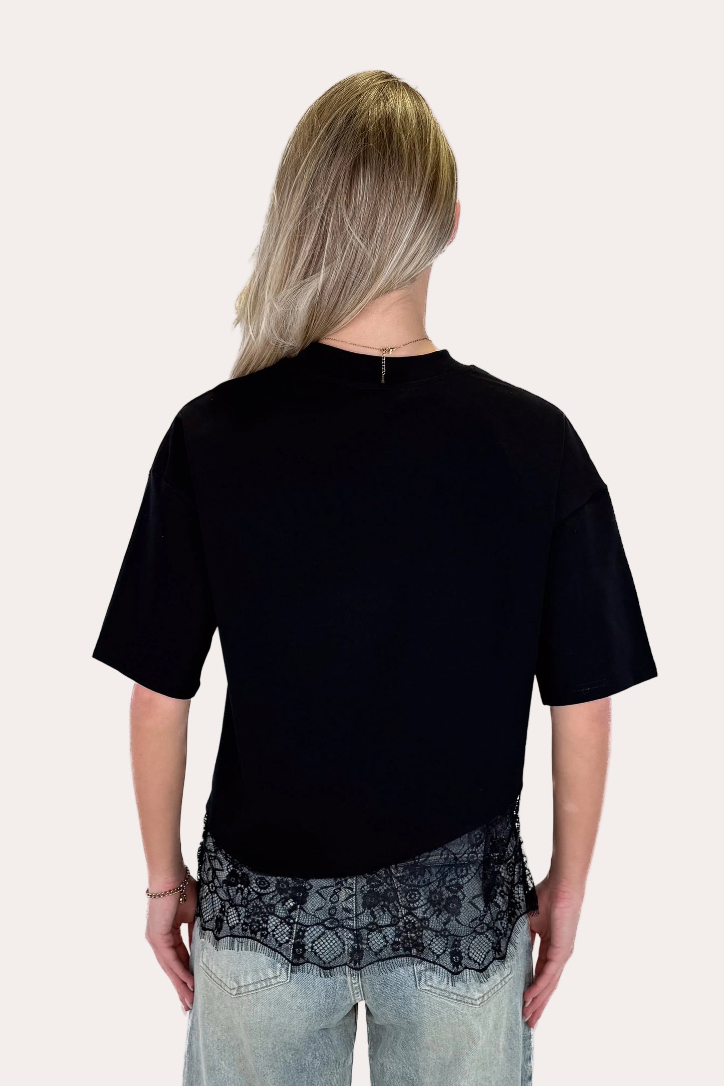Lace Tee - Black