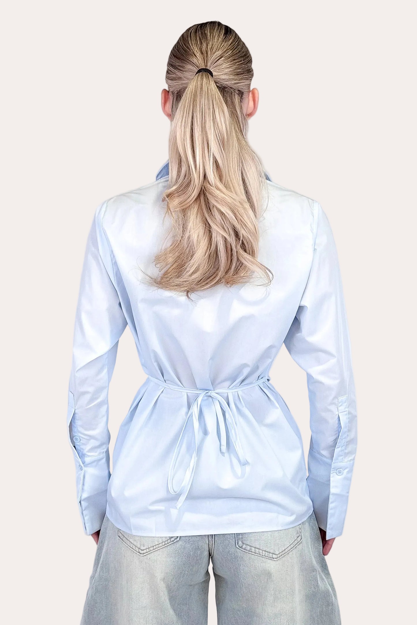 Tailored Blouse - Sky Blue