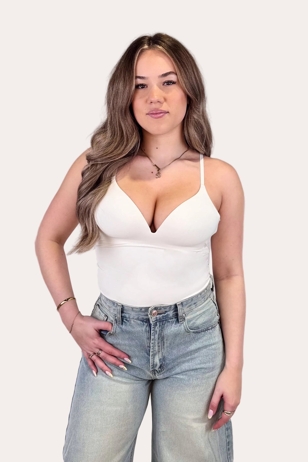 V-neck Body - Off White