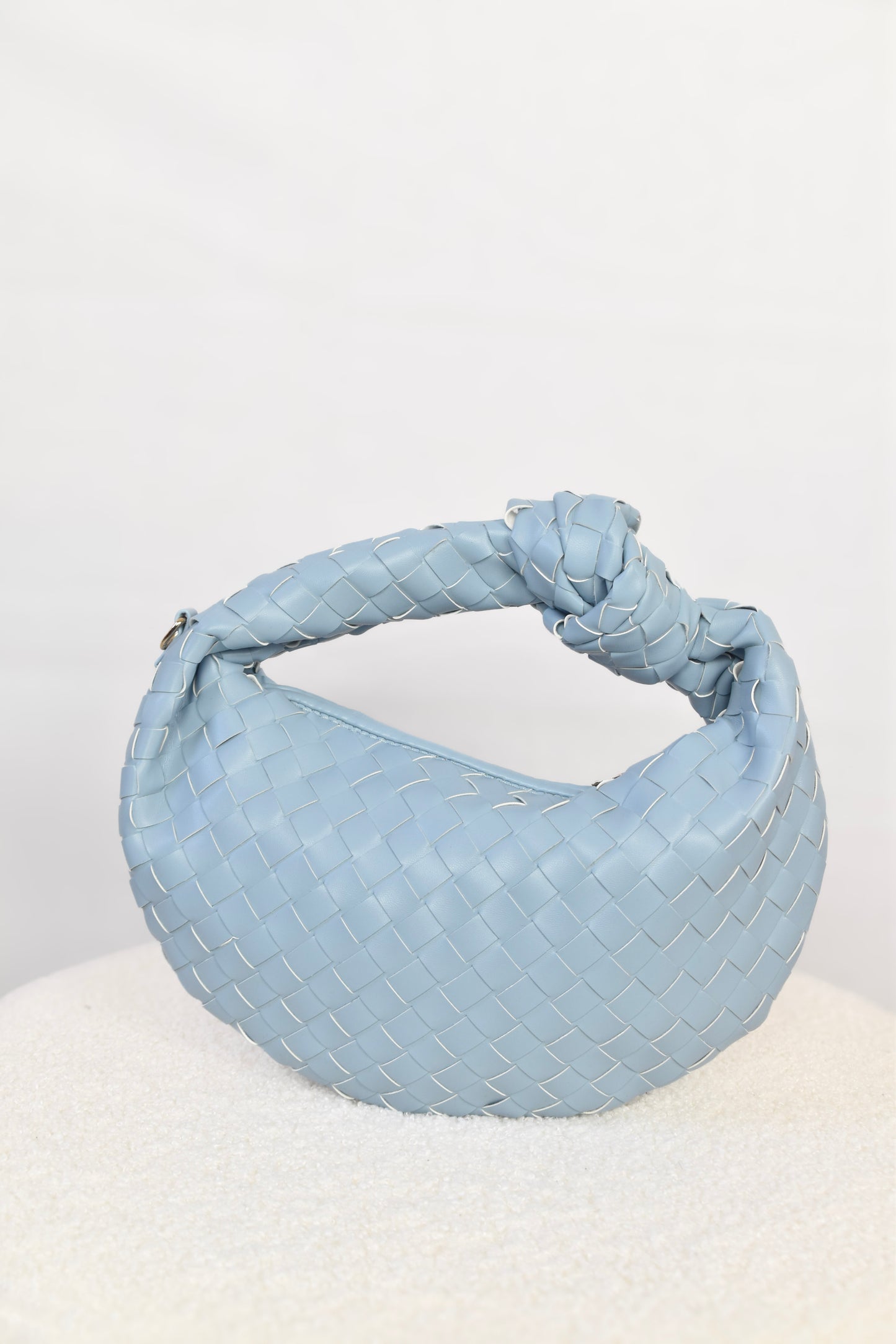 Knotted bag Blue - tas van Pretty in Pink.
