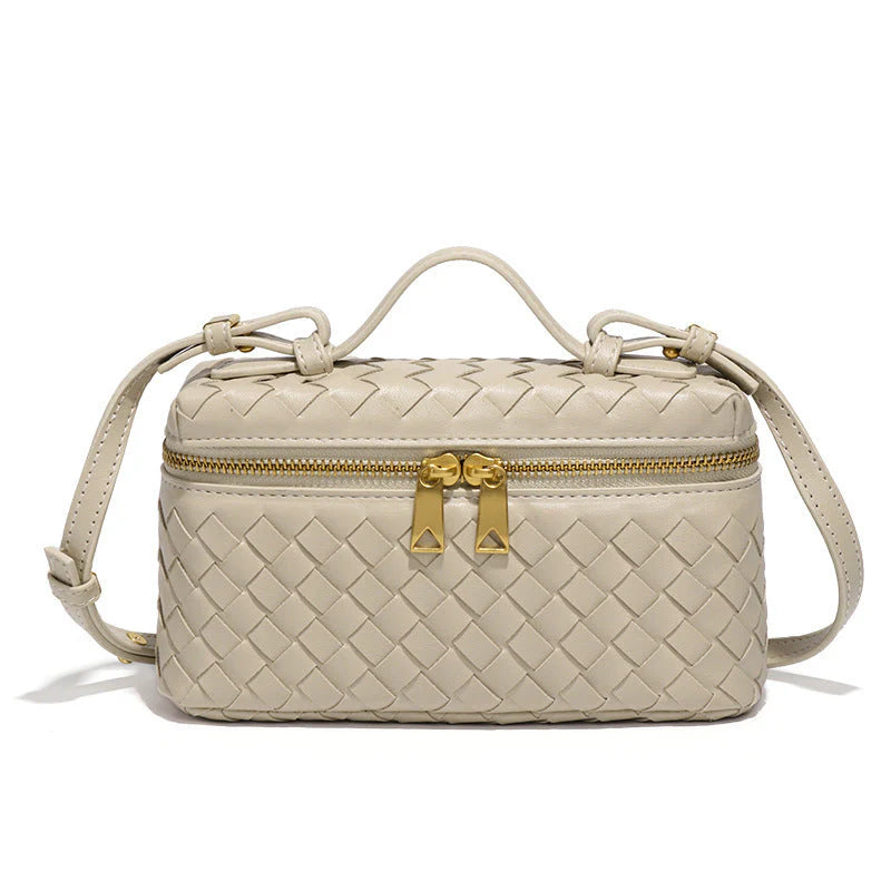 Woven Box Bag Beige