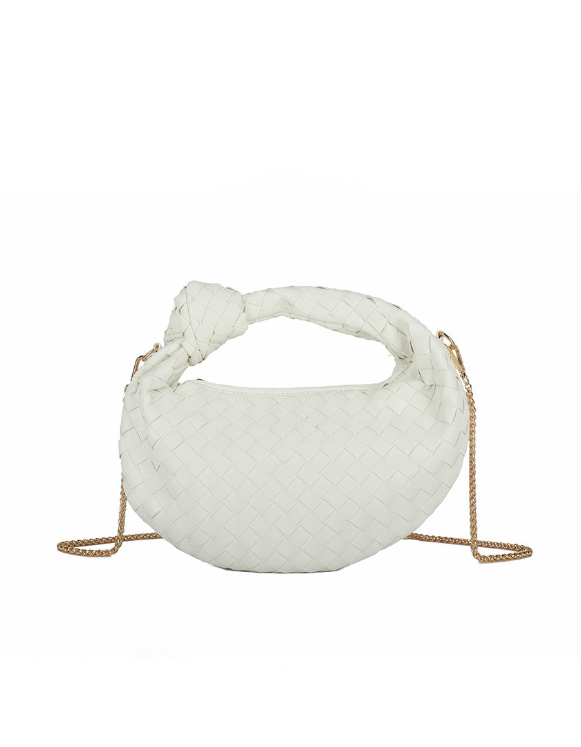 Knotted Bag - White