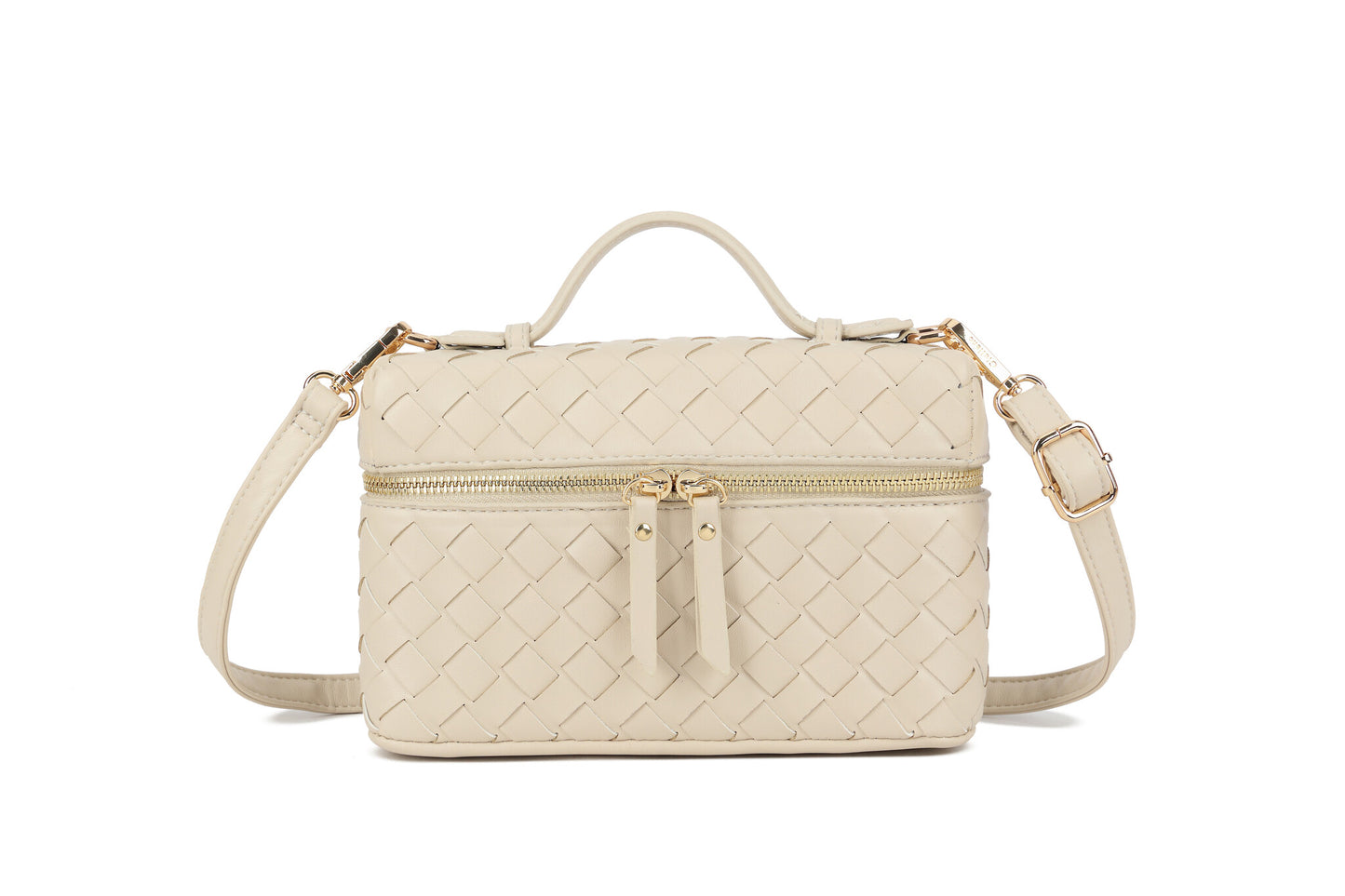 Woven Box Bag - Beige