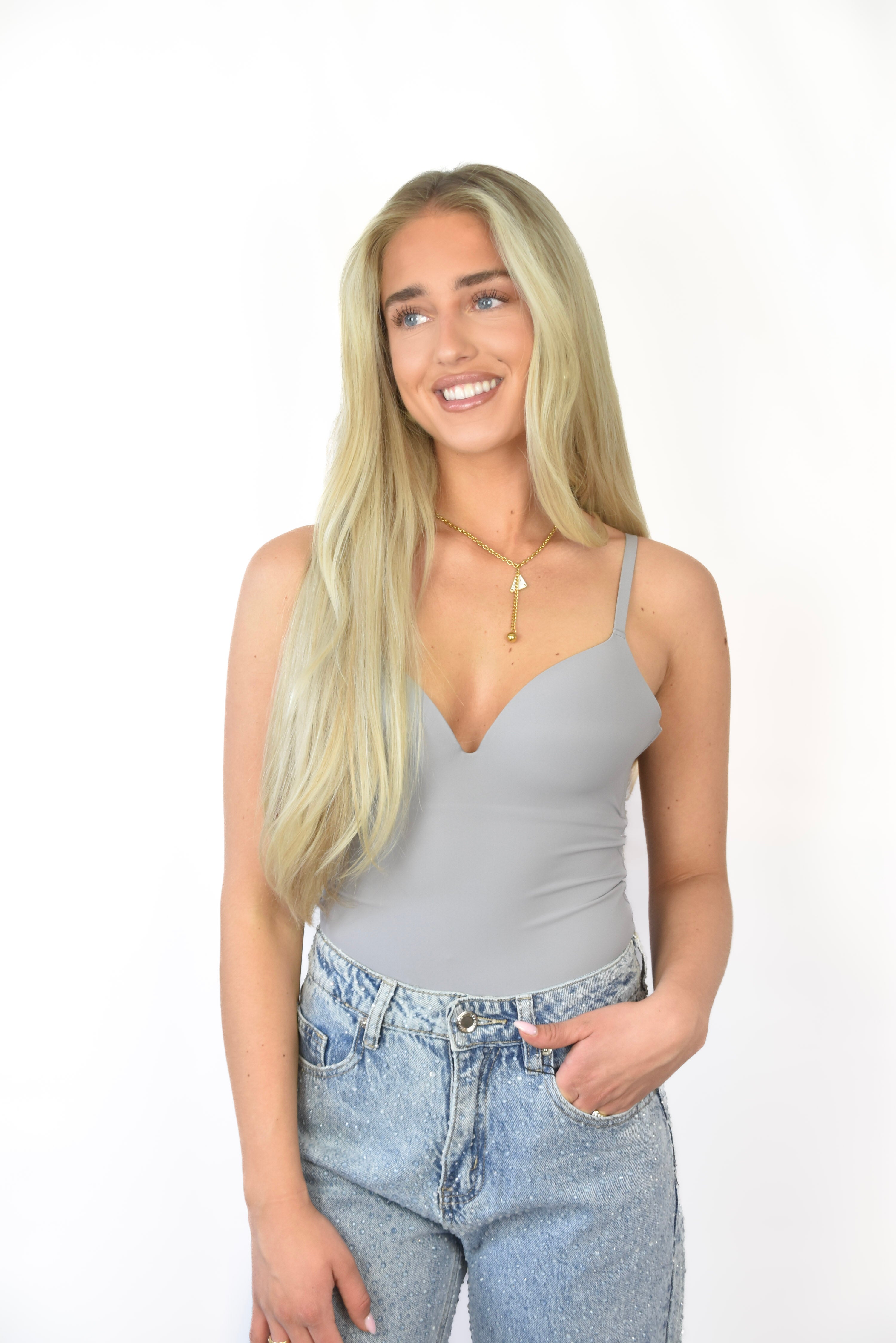 V-neck Body Grey