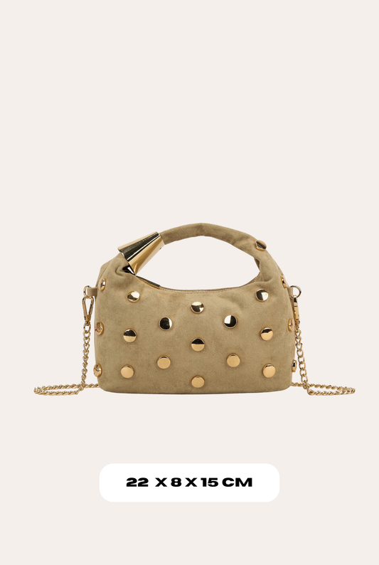 Studded Bag - Beige
