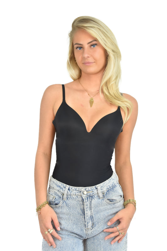 V-neck Body Black