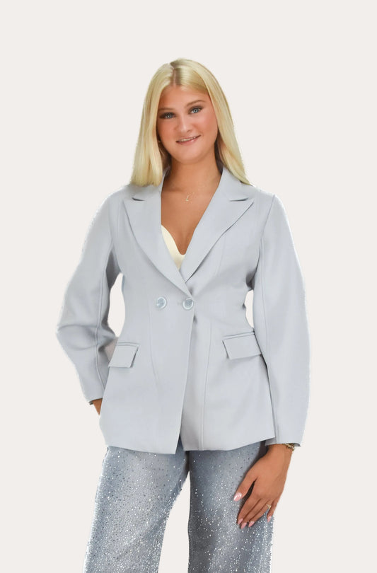 Contour Blazer - Sky Blue