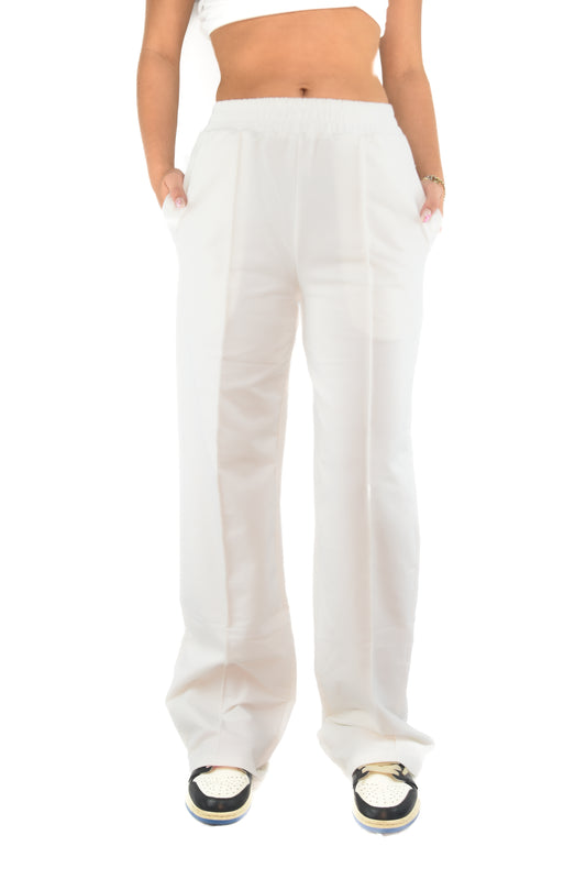 Straight Jogging Pants - White