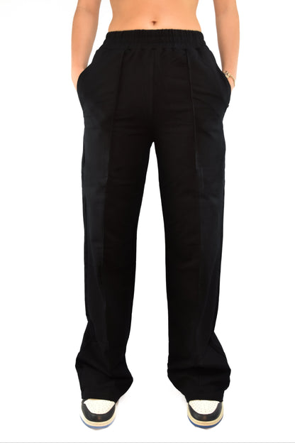 Straight Jogging Pants - Black