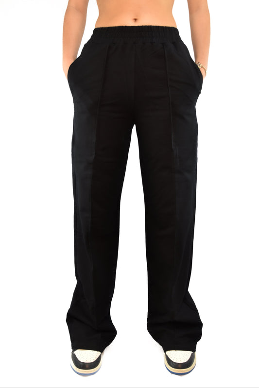 Straight Jogging Pants - Black