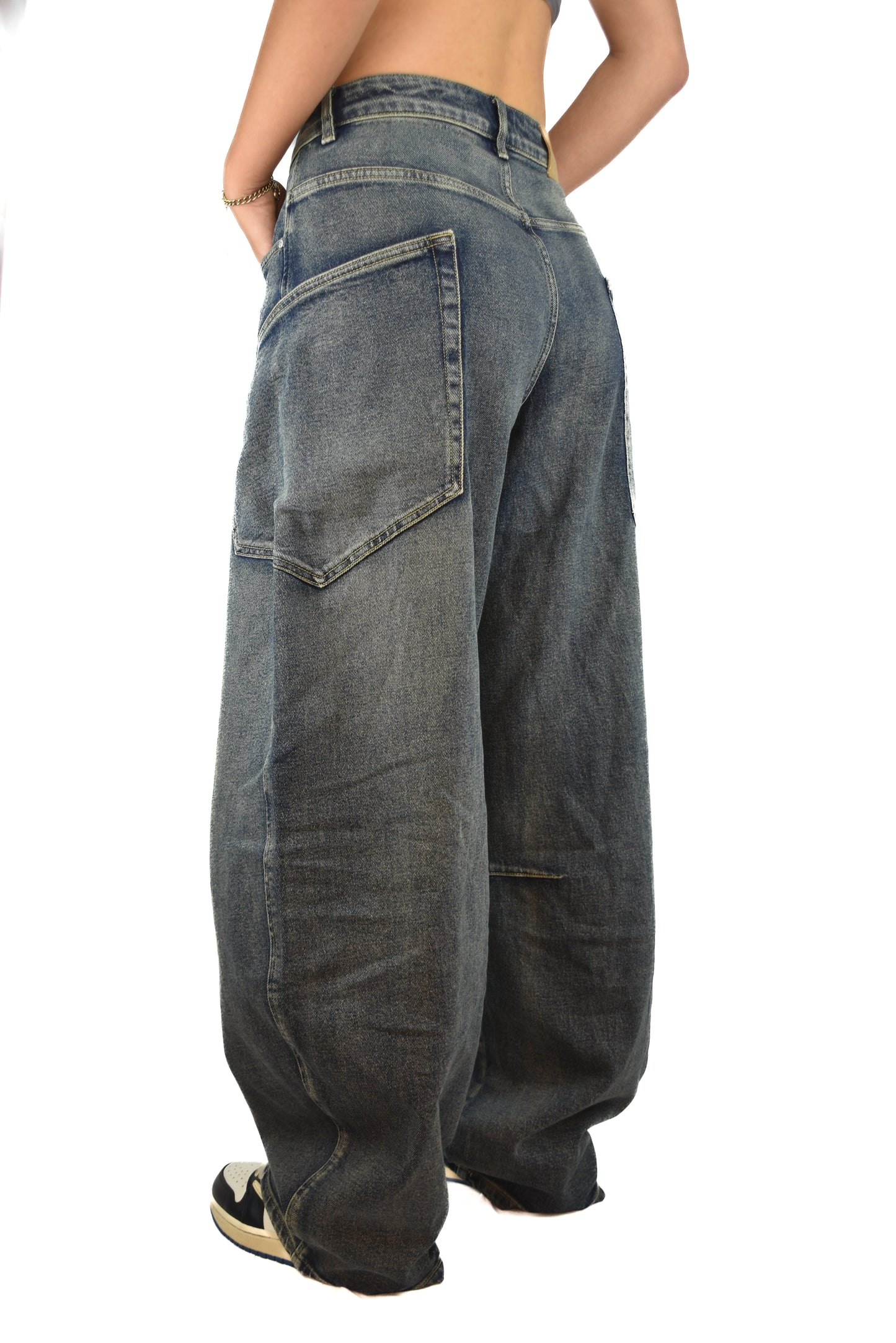 Sage Balloon Jeans