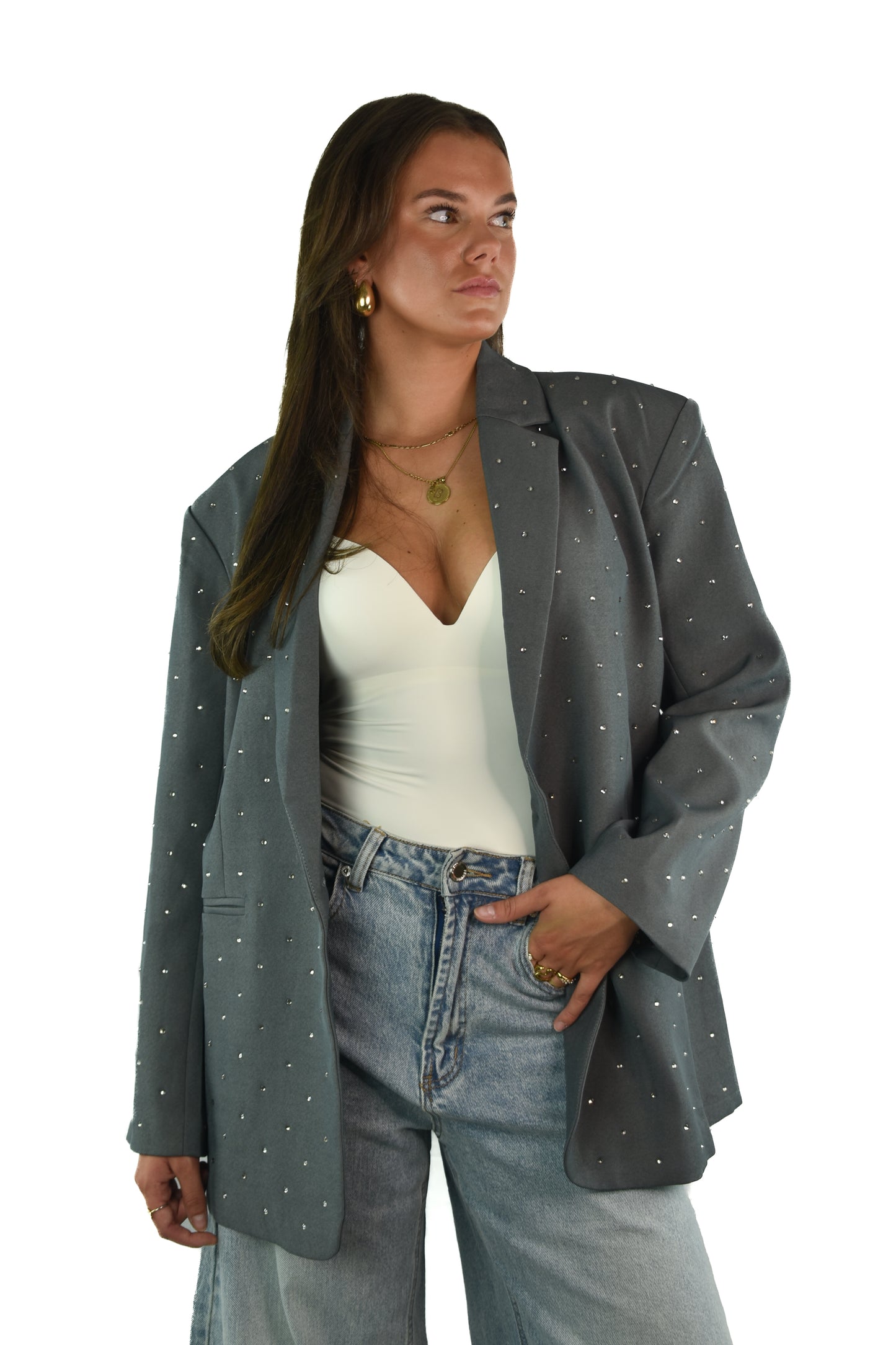 Oversized Sparkle Blazer