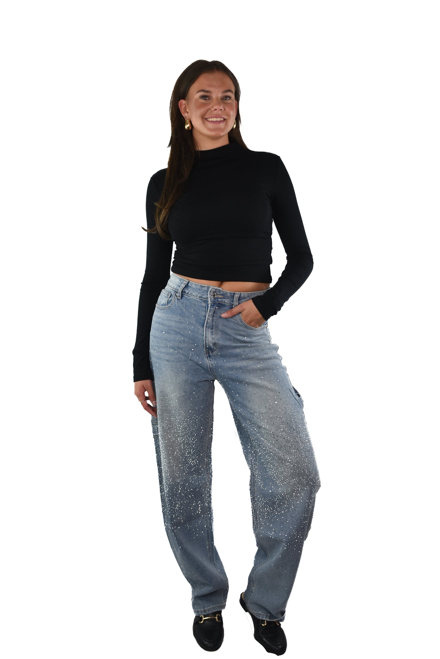 Long Sleeve Lounge Top - Black