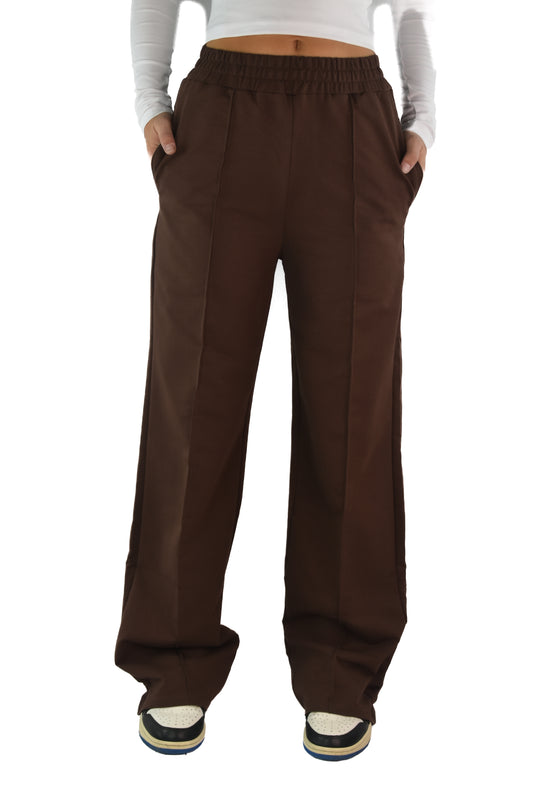 Straight Jogging Pants - Brown