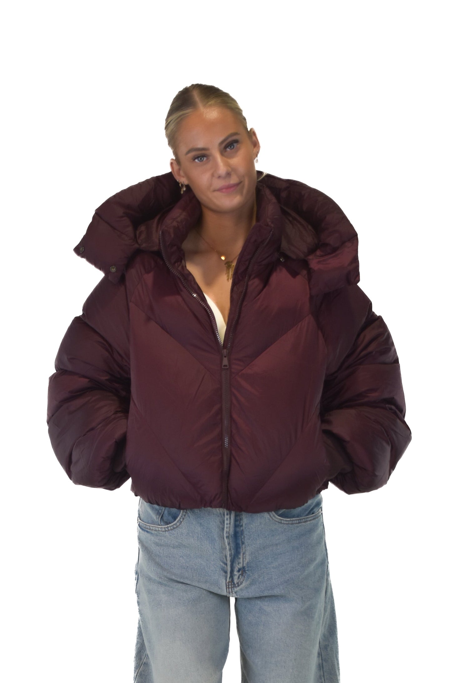 Cloud Puffer Jacket - Bordeaux