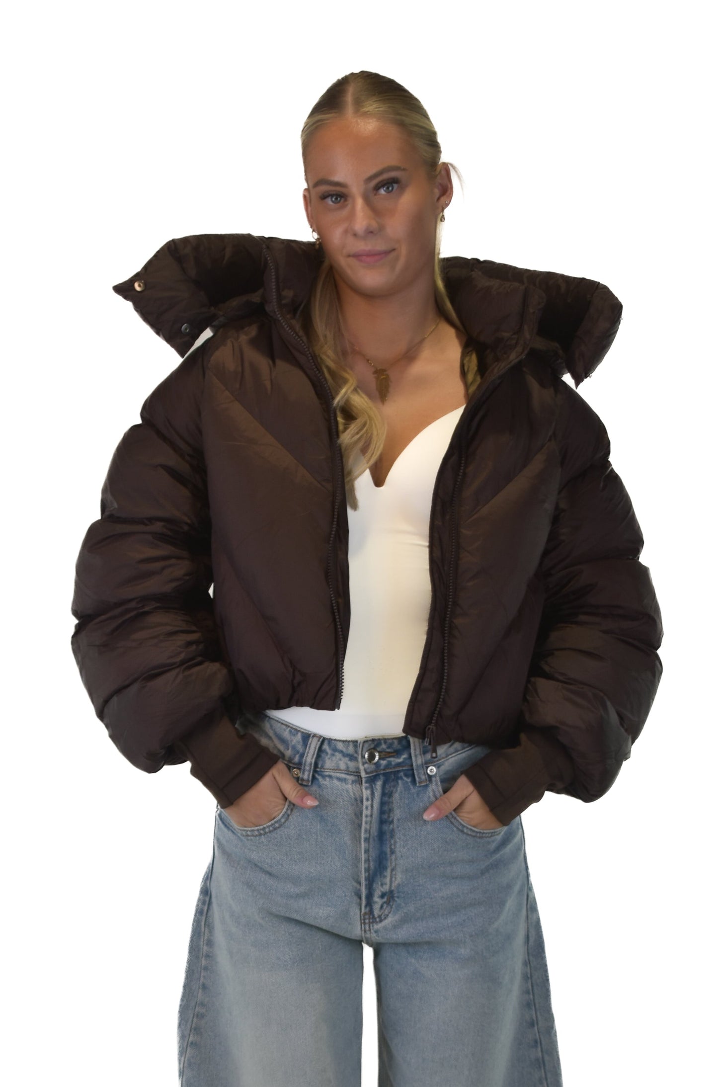 Cloud Puffer Jacket - Brown