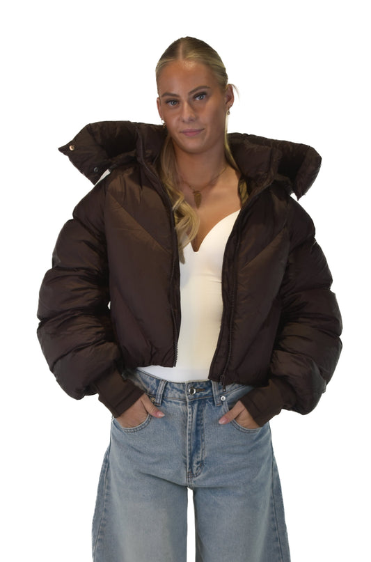 Cloud Puffer Jacket - Brown
