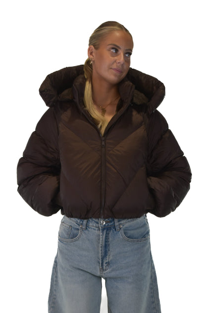 Cloud Puffer Jacket - Brown