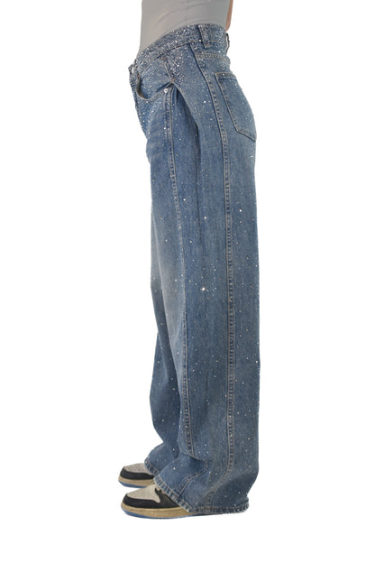 Drape Glitter Jeans
