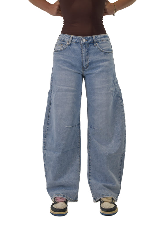 Low Waist Balloon Jeans
