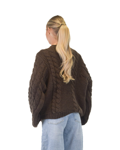 Dreamy Knitted Sweater - Brown