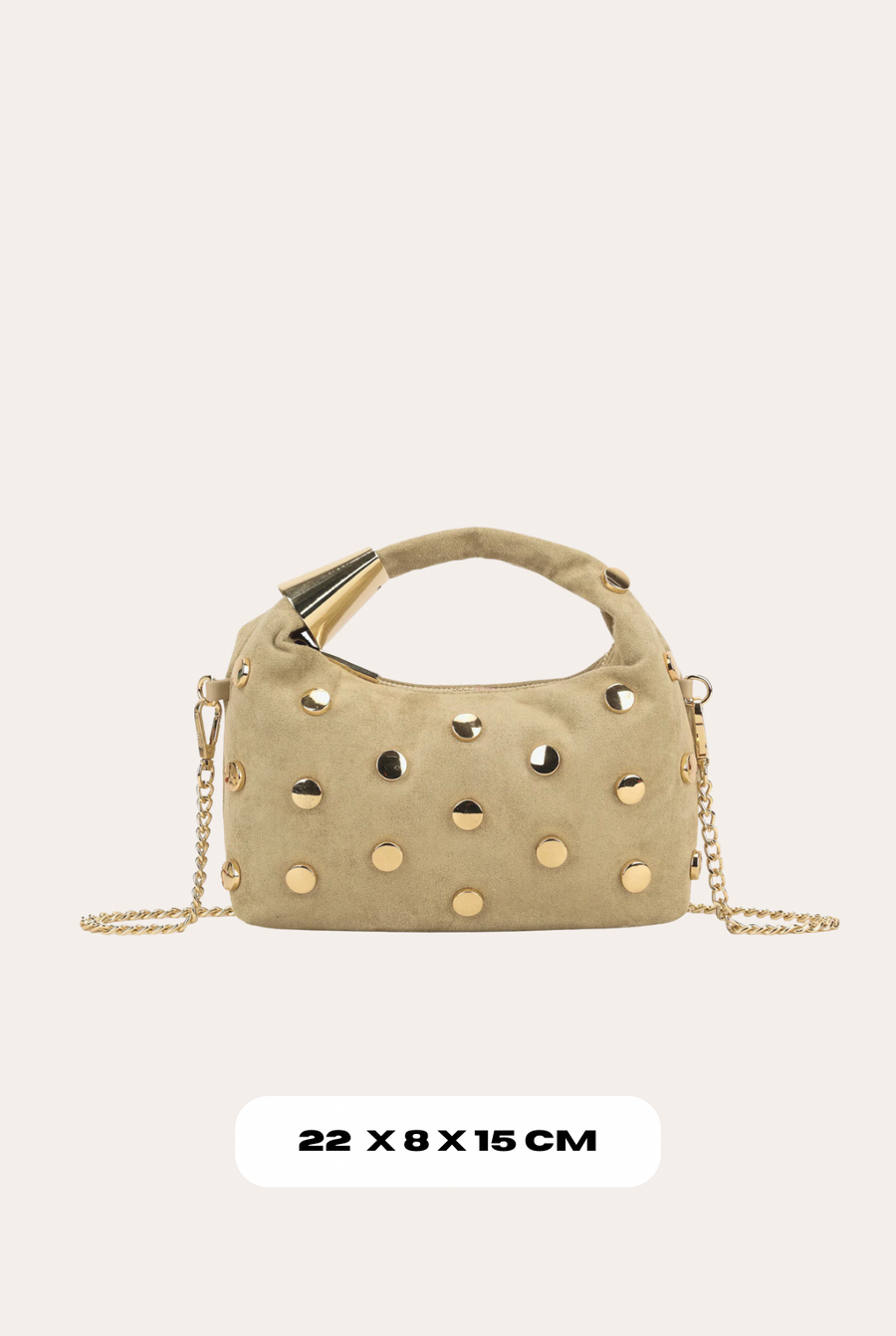 Studded Bag - Beige