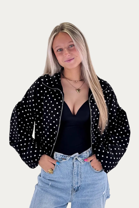 Polka Jacket - Black