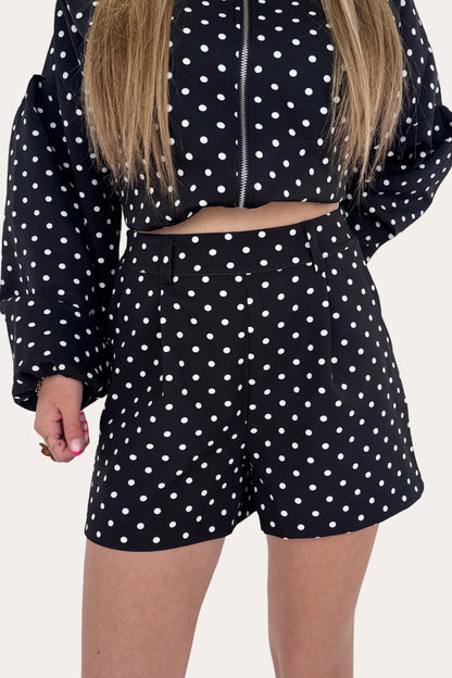 Polka Shorts - Black