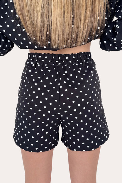 Polka Shorts - Black