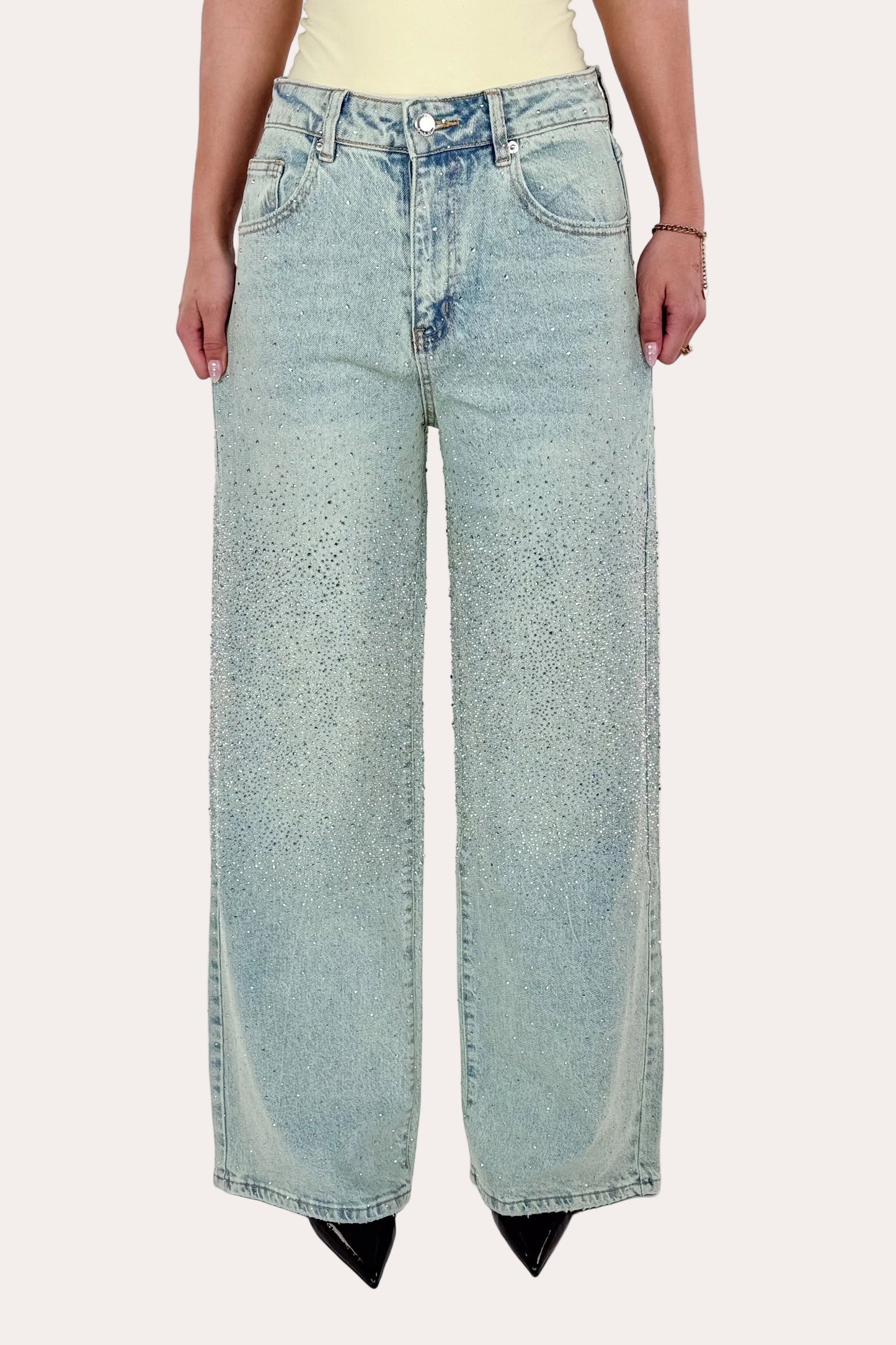 Sparkle Wide Leg Jeans